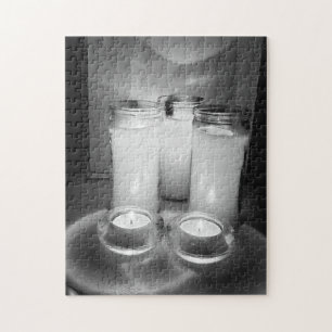 white candles original still life photography jigsaw puzzle