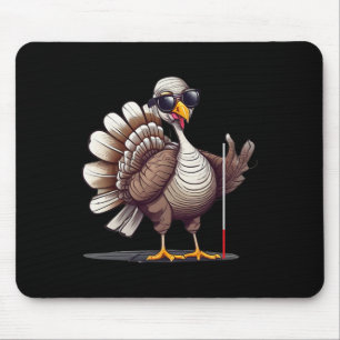 White Cane Awareness Thanksgiving Coms Orientation Mouse Pad