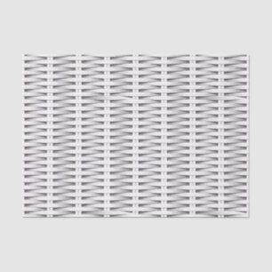 White cane wicker tissue paper