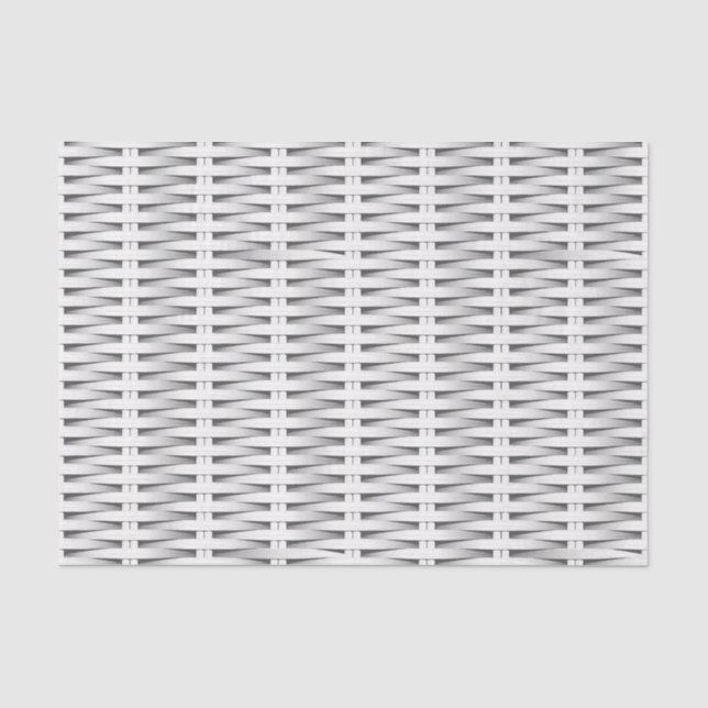 White cane wicker tissue paper (Front)