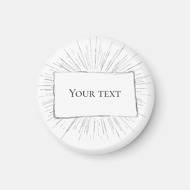 White Canvas Note Magnet (Front)