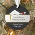 White Cap Graduation Acrylic Ornament