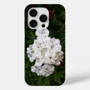 White Carnation Flowers iPhone 15 Pro Case