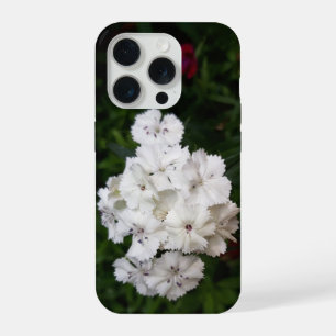 White Carnation Flowers iPhone 15 Pro Case