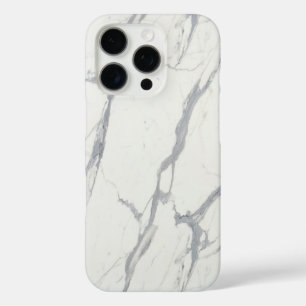 White Carrara Marble iPhone Case – Elegant Minimal