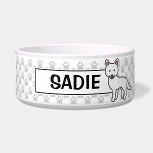 White Cartoon Siberian Husky Dog