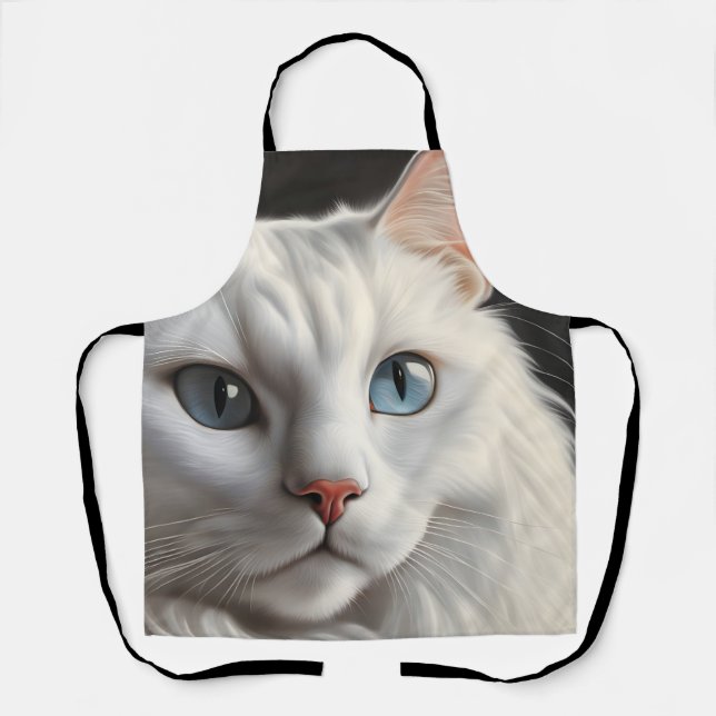 White Cat Apron (Front)