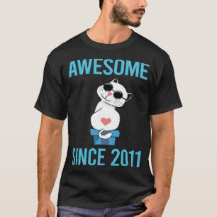 White Cat - Awesome Since 2011 T-Shirt