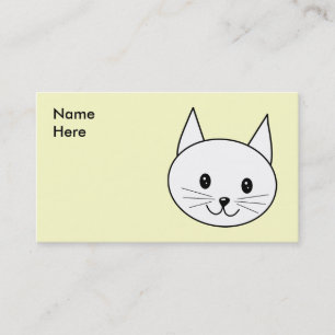 White Cat Business Card