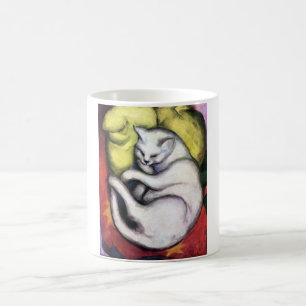 White cat, Franz Marc Coffee Mug