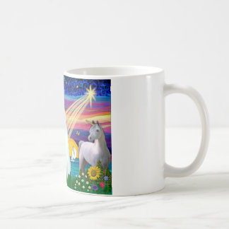 White Cat - Magical Night Coffee Mug
