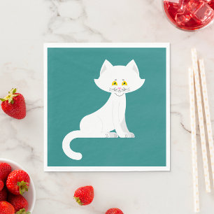 White Cat Napkins