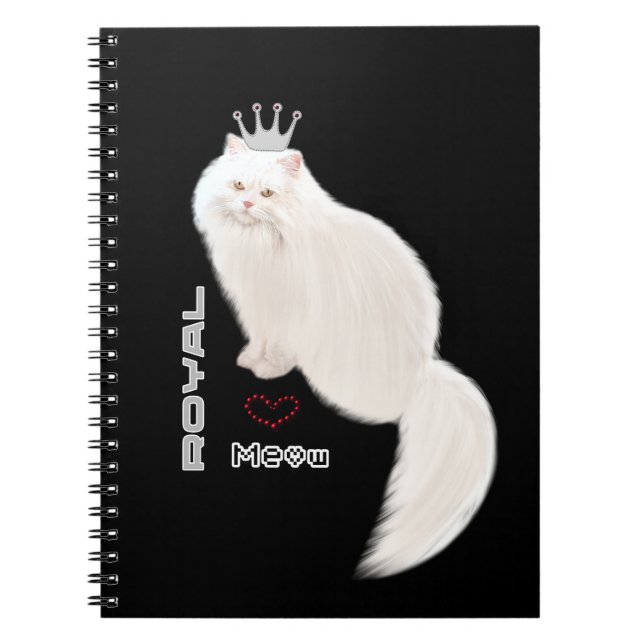 White cat notebook (Front)