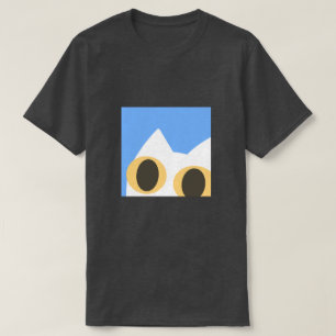 White Cat Sky Minimal T-Shirt