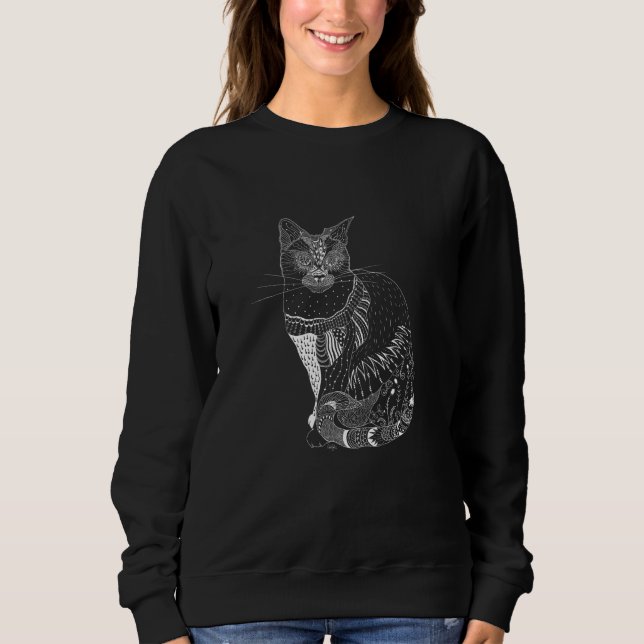 White Cat Sweatshirt (Front)