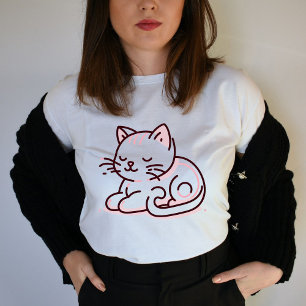 White Cat T-Shirt  – Artistic Style & Chic - funny