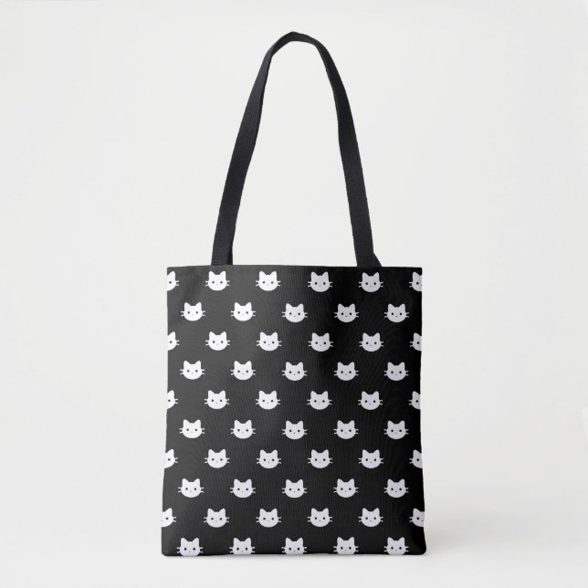 White Cat Tote Bag (Front)