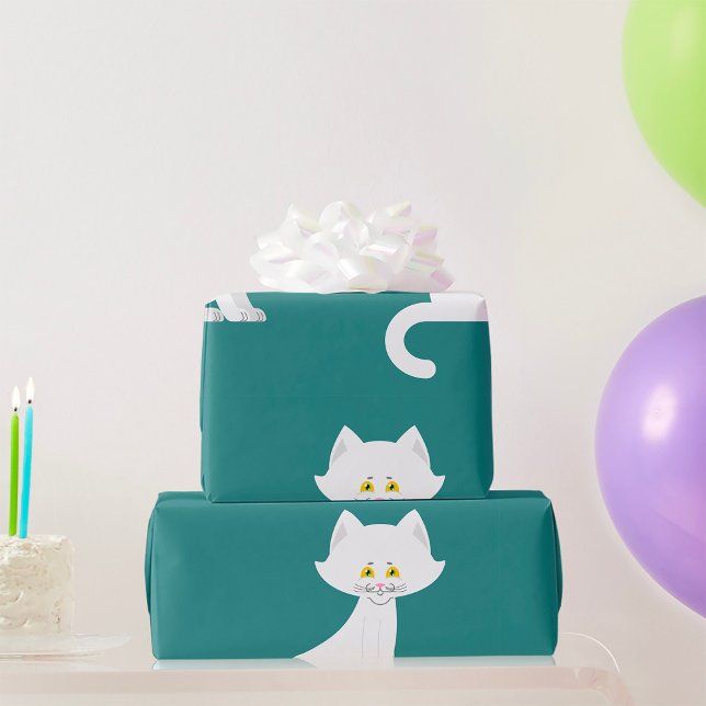 White Cat Wrapping Paper (Creator Uploaded)