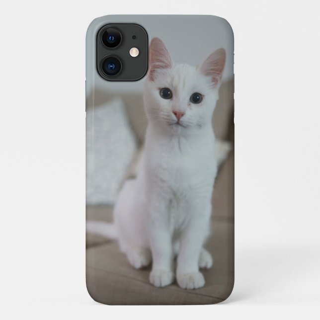 White cat | Zazzle_Growshop. Case-Mate iPhone Case (Back)