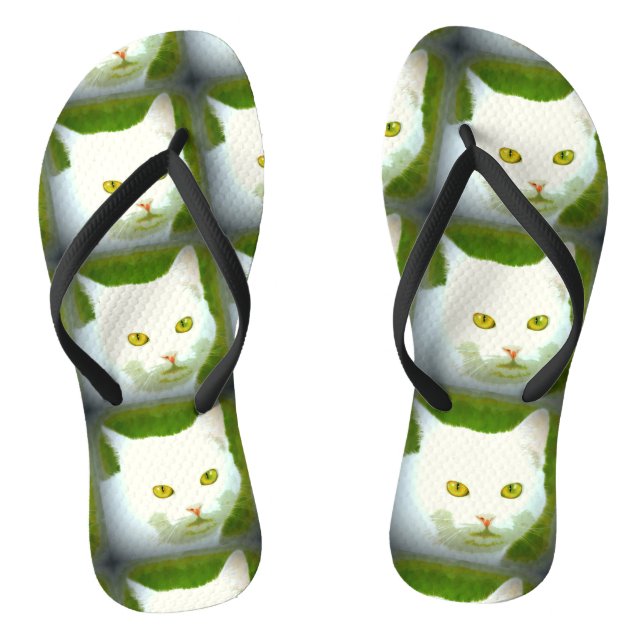 White cats thongs (Footbed)