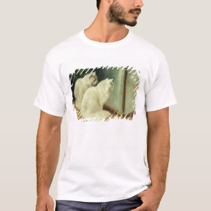 White Cats Watching Goldfish T-Shirt