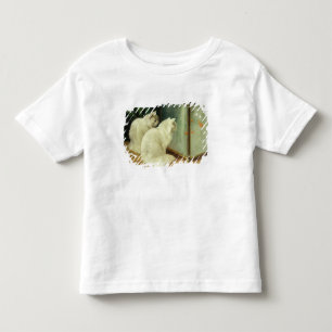 White Cats Watching Goldfish Toddler T-Shirt