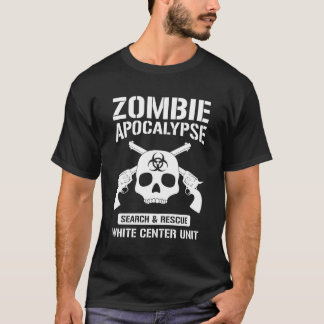 White Centre Zombie Apocalypse T-Shirt