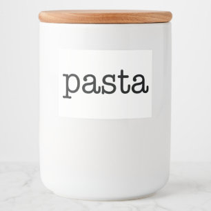 White Ceramic Kitchen Canisters Food Label