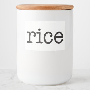 White Ceramic Kitchen Canisters Home Food Storage  Food Label