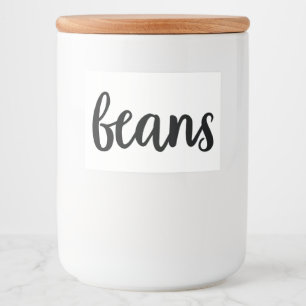 White Ceramic Kitchen Canisters Home Food Storage Label