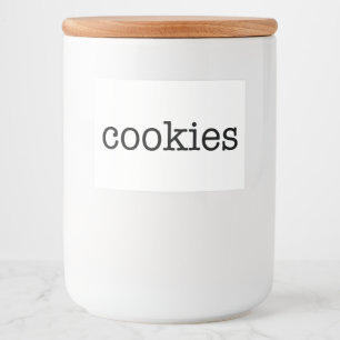 White Ceramic Kitchen Canisters Home Food Storage Label