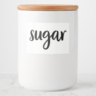 White Ceramic Kitchen Canisters Home Food Storage Label