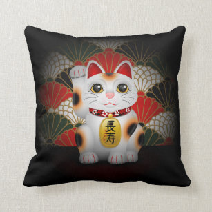 lucky cat cushion
