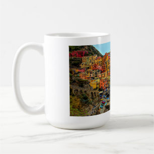 White Ceramic Mug. Cinque Terre, Italy Coffee Mug