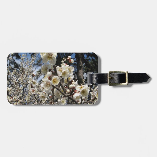 White Cherry Blossom / Sakura / サクラ（桜） Luggage Tag (Front Horizontal)