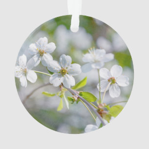 White Cherry Flower Ornament