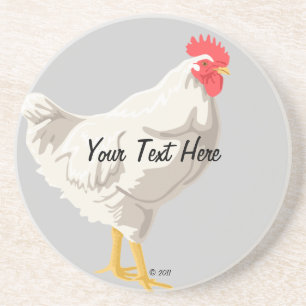 White Chicken Coaster
