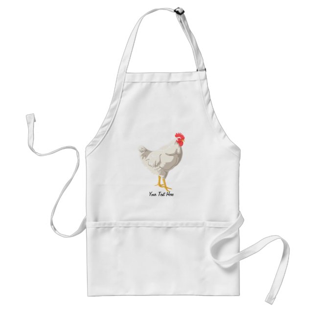 White Chicken Standard Apron (Front)
