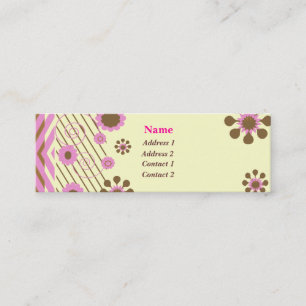 White Chocolate and Pink Business Card