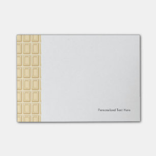 White Chocolate Bar Texture Post-it Notes