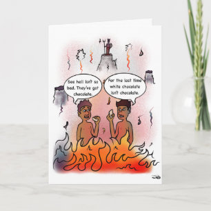 White Chocolate Folded Greeting Card