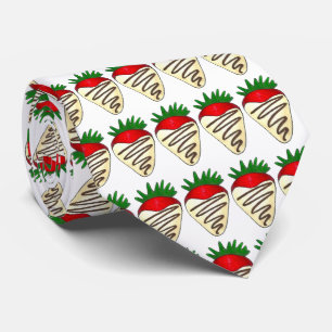 White Chocolate Strawberry Valentine's Day Tie