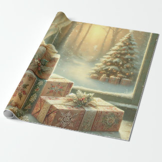 white christams wrapping paper