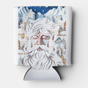 WHITE CHRISTMAS CAN COOLER