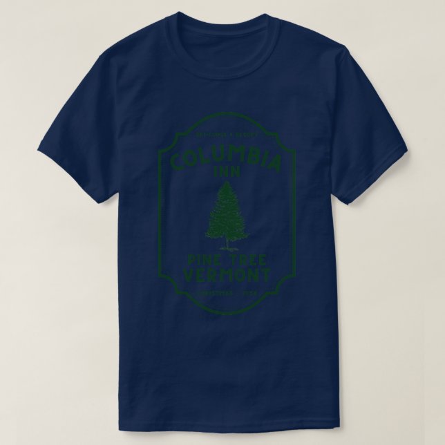 White Christmas Columbia Inn Green TShirt (Design Front)