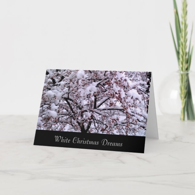 White Christmas Dreams Card (Front)