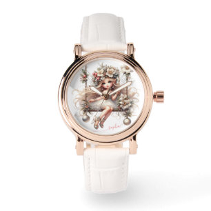 White Christmas Fairy  Watch
