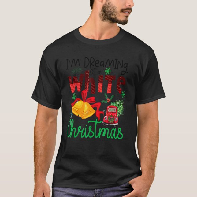White Christmas Family Pajamas  Xmas graphic T-Shirt (Front)