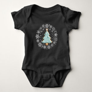 White Christmas, Gingerbread Cookie Baby Bodysuit
