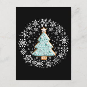 White Christmas, Gingerbread Cookie Postcard